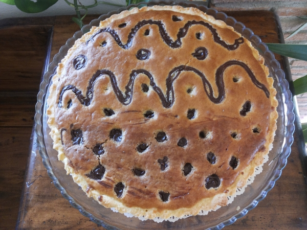 Crostata di cioccolata coperta